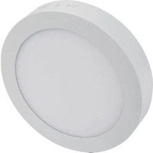 Cata CT-5233 18W Panel LED Armatür Beyaz Yuvarlak Sıva Üstü Metal Kasa Beyaz Işık 6400K
