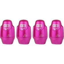 Serve E-Bot Sılgılı Kalemtıras Metalık Pembe 4lu Set