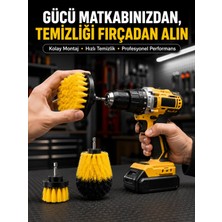 Karahanbey Matkap Temizlik Fırçası Seti 3’lü Çok Amaçlı