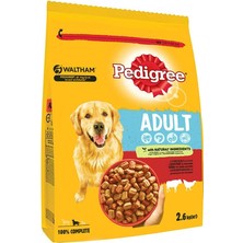 Pedigree Köpekler Için Biftekli ve Kümes Hayvanlı Kuru Mama, 2.6 kg