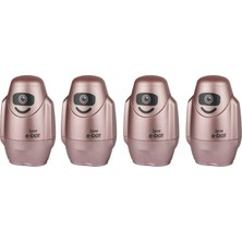 Serve E-Bot Sılgılı Kalemtıras Metalık Roze 4lu Set
