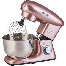 Karaca Multichef Stand Mikser, 1400W, 5.5l Hacim, Paslanmaz Çelik, Rose Gold