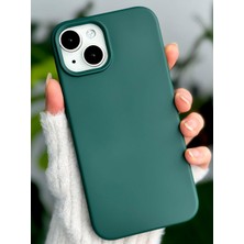 Go Aksesuar Iphone 13-14 - 15 ile Uyumlu Içi Kadife Leke Tutmaz Sıvı Silikon Lansman Kılıf