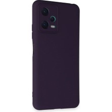 Elitse Xiaomi Redmi Note 12 5g Kılıf Nano Içi Kadife Silikon - Mor