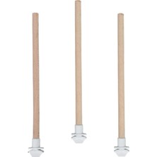 Petistera 3'lü Pürüzsüz Muhabbet Kuşu Tüneği 25 cm