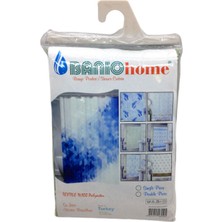 Go İthalat Polyester Çift Kanat Su Itici Banyo Perdesi 90X200CM (5297)