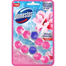 Domestos Wc Blok 5'li Güç Tuvalet Bloğu Manolya Ferahlığı Maksimum Hijyen 100 G