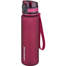 Uzspace 500 ml Su Matarası 13 Farklı Renk Softtouch Kırmızı
