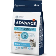 Advance Kuru Kedi Maması, Yavru Kedi Maması, Tavuklu, 1.5 kg