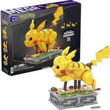 Mega Bloks Mega Hareketli Pikachu Yapı Seti, 1095 Adet Uyumlu Blok ve Parça Içeren, Bükülebilir Eklemli Oyuncak