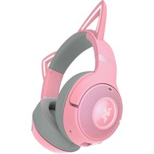 Razer Kraken Kitty V2 Bt - Kitty Kulaklı Kablosuz Bluetooth Rgb Kulaklık (Bluetooth 5.2, Triforce 40