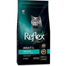 Reflex Kısırlaştırılmış Yetişkin Kediler Için Tavuk Etli Kedi Maması, 1.5 kg