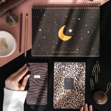 Paperora A4 Haftalık ve Günlük 3’lü Masaüstü Süresiz Planlayıcı Set – Leopar