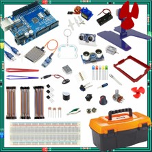 Hero Arduino ile Uyumlu Öğreniyorum Seti - Uno R3 (CH340 Çip) - 46 Çeşit 176 Parça - Robotik Kodlama ve E