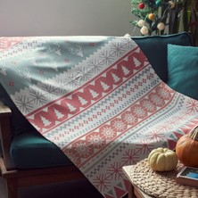 Hediyesepeti Yılbaşı Tasarımlı Dekoratif Tv Battaniyesi - Tek Kişilik Battaniye 95 x 145 cm