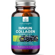 Naturagen Immun Collagen 30 Tablet Bağışıklık Güçlendirici Hidrolize Kolajen Peptitleri Tip 1 3 + B.