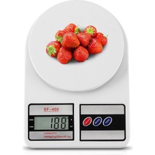 Infomax Dijital Mutfak Terazisi, 10 kg Kapasiteli, 1g Hassasiyetli, LCD Ekranlı, 5 Birimli Ölçüm, Da