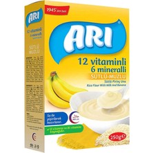 Arı Mama 12 Vitaminli 6 Mineralli Sütlü MUZLU,250 gr