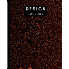 Hero 8" x 10" Logbook With Graph Paper - 100 Pages - Twisted Gradient Beehive - Orange To : Imperial 1/4”