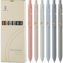 Ddaowanx Jel Kalemler, 6 Adet 0.5mm Hızlı Kuru Siyah Mürekkep Kalemleri Ince Nokta Pürüzsüz Yazı Kal