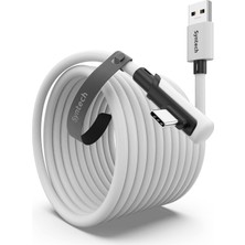 Syntech Bağlantı Kablosu 20 Ft Quest2/quest Pro/pico 4 Aksesuarları ve Pc/steam Vr, Yüksek Hızlı Pc