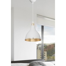 Hero Ag Lightdesign Beyaz Sarkıt Avize Yatak Odası Salon Mutfak Koridor Lamba Içi Gold 17 AGNM18