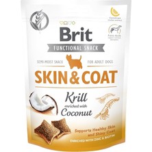 Brit Care Functional Snack, Parlak Tüyler ve Sağlık Cilt Için, Tahılsız, Kril ve Hindistan Cevizli,