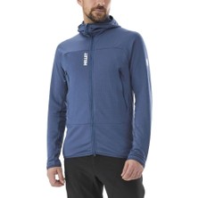 Millet Fusıon Grıd Kapşonlu T.fermuar Polartec® Powergrıd Erkek Ceket MIV9024 MIV.N0395 Mavi