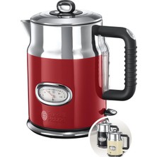 Russell Hobbs 21670-70 Su Isıtıcı, 1.7l, 2400W, Hızlı Kaynatma Özelliği, Retro Tasarım, Su Sıcaklığı