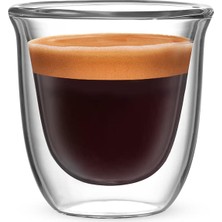 Bialetti - Firenze Çift Duvarlı Cam Bardak 80ML 2'li Set
