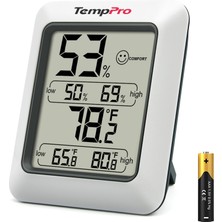 Temp Spike TP50 Dijital Termo-Higrometre, Iç Mekan Termometresi, Higrometre, Sıcaklık ve Nem Ölçer, Oda Iklimi