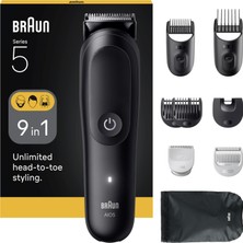 Braun Hepsi Bir Arada Series 5, 9’u 1 Arada Tıraş Kiti, Keskin Bıçak, Vücut Tıraşı AIO5540