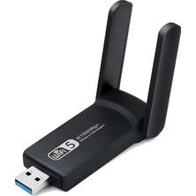 Modde Store 1300MBPS Wireless Adaptör Wifi Ağ Kartı Masaüstü Bilgisayar Pc ile Uyumlu Realtek Rtl 8812BU Usb3.0