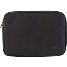 Mila ML-S140 13, 14 Inch Serisi,macbook,mac Air, Laptop Kılıfı, Wtxpro Su Geçirmez Kumaş- Siyah