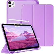 Undeplus iPad Pro 13INÇ M4/m5 ile Uyumlu Kılıf Cover Kalem Bölmeli Pc Case 2024/2025 Lila