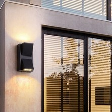 Cata Rodos 7 Watt Modern Duvar LED Aplik 3200K Gün Işığı Çift Yönlü Iç ve Dış Mekan Aplik IP44