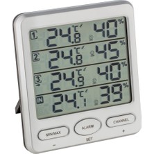 Tfa Dostmann Tfa 30.3054 Telsiz Termo-Higrometre Klima Monitörü (Gümüş Pilli)