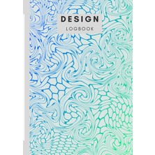 Hero A4 Logbook 100 Pages Graph Paper-Twisted Gradient Beehive-Purple To Blue To On White: Metric 5mm Squ
