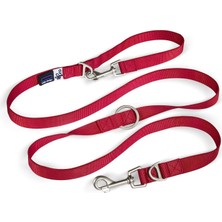 Curli Curlı Adjustable Leash Nylon Red M
