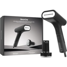 Steamone Bundle DTC75B RP10 Buharlı Dikey Ütü ve Tüy Toplayıcı, Siyah