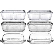 Paşabahçe Basic Frigo 6lı Cam Kahvaltılık Tereyağlık Seti