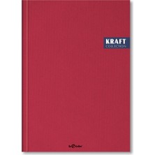 Le Color Lé Color 2017115/1 Kraft Defter Sert Kapaklı, Spiralli, 1.hamur Kağıt, 200 Sayfa, Bordo