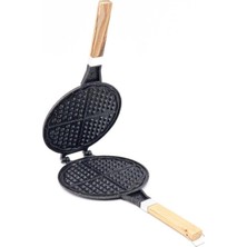 Taşhan Döküm Waffle Tavası Kulp Siyah