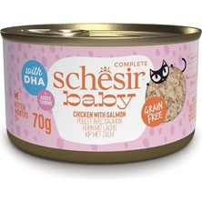 Schesir Baby Tavuk ile Somon Mus Konserve 70G