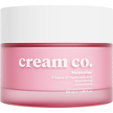 Cream Co. Su Bazlı Moisturizer Nemlendirici Aydınlatıcı Yüz Kremi, Hyaluronik Asit, 50 Ml, Tüm Cilt