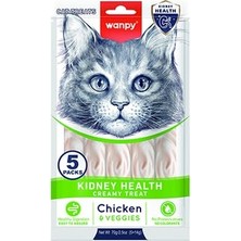 Wanpy Kidney Health Tavuksebze 12'li-F.krema Ödül 5X14GR Kedi Maması