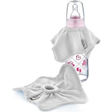 Babyjem Biberon Önlüğü (Gri)