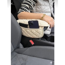 Auto Good Store Toyota C-Hr Uyumlu Araç Içi Kapitoneli Kolçak Koruyucu Kol Dayama Minderi Bej