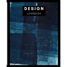 Hero 8" x 10" Logbook With Graph Paper - 100 Pages - Abstract Print 3: Imperial 1/4” Squared White