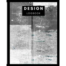 Hero 8" x 10" Logbook With Graph Paper - 100 Pages - Abstract Print 4: Imperial 1/4” Squared White